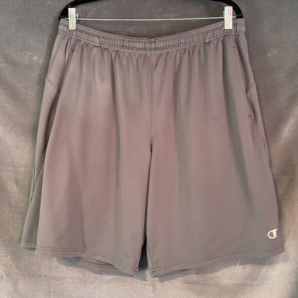 Champion Men's 2XL Grey Authentic Athletic Shorts Gym Training - Free Shipping - Picture 1 of 10